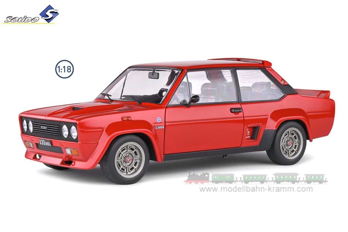 Solido 1:18, Fiat 131 Abarth Baujahr 1980 in rot
