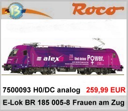 Roco 7500093 H0 DC analog E-Lok 183 005-8 Taurus, alex(a), Ep.VI Jetzt sind die Frauen am Zug