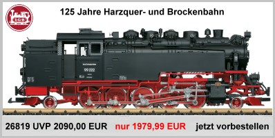 LGB 26819 G Sound Dampflokomotive Baureihe 99.22 HSB