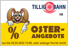 Tillig Tillig - H0 / 1:87 DC Gleichstrom - Lok + Wagen - Oster Angebote
